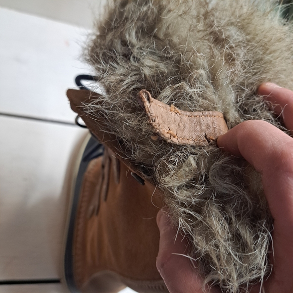 Sorel Boots Joan Of Arctic Tan Lace Up Waterproof Boots Women's Size 10 - Picture 10 of 13